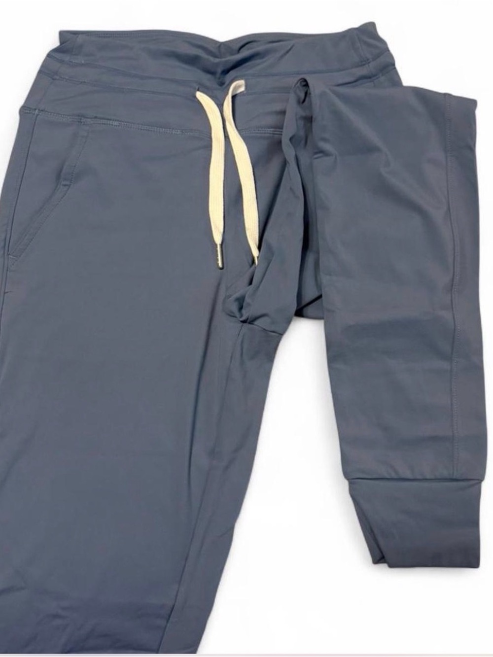 HALARA Charcoal Joggers with Cream Drawstring
